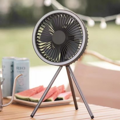 Outdoor Lighting In Ground - Kipas Camping Portabel dengan Lampu LED