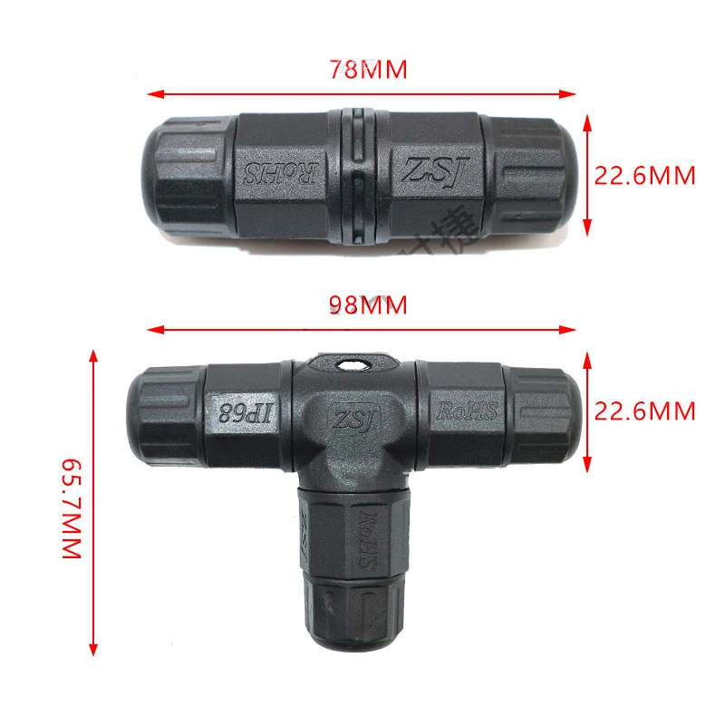 Outdoor Lighting Joint Box - Konektor Kabel 2Pin L20 untuk Penggerak