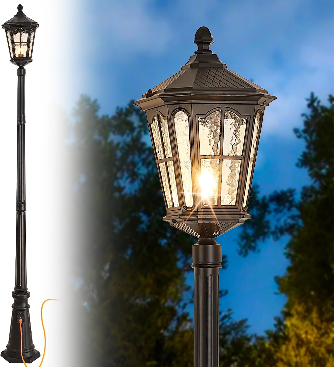 Outdoor Yard Lighting Fixtures - Lampu tiang luar ruangan tahan air