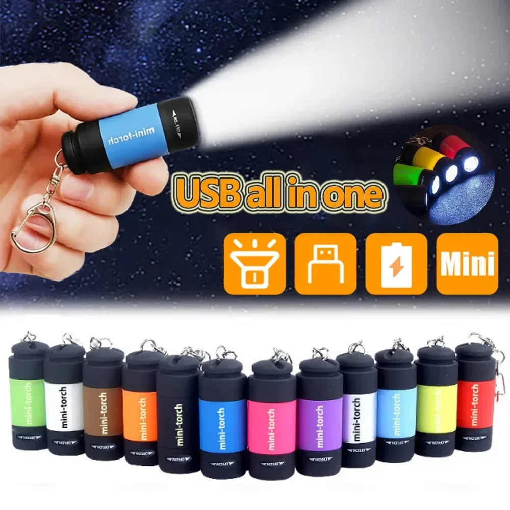 Outdoor Lighting Permanent - Senter LED USB Isi Ulang Multifungsi,