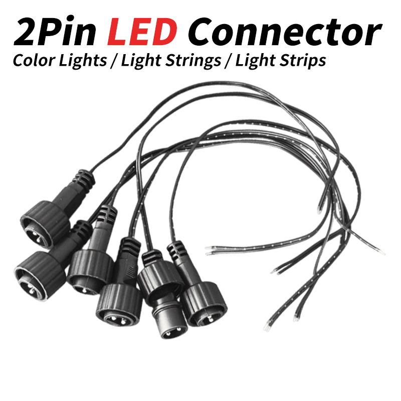 Outdoor Lighting Under Pergola - Konektor LED 2Pin dengan Kabel 25cm