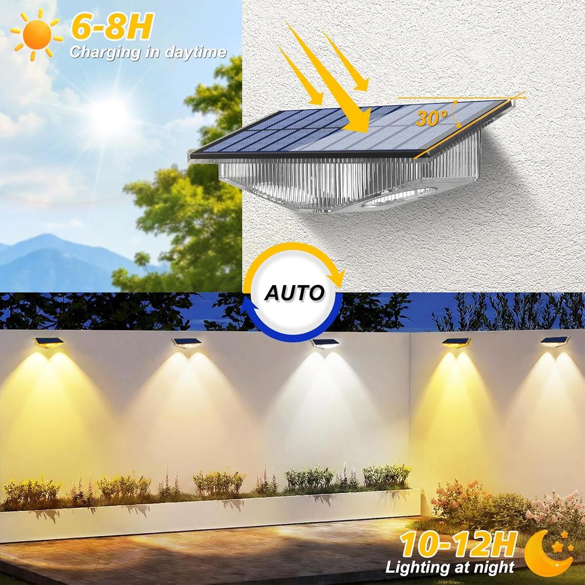 4 Buah Lampu Pagar Tenaga Sury - Outdoor Yard Lighting Fixtures ulasan dan harga