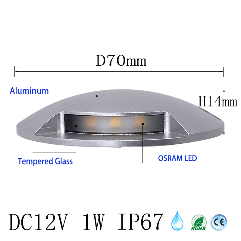 Lampu taman teras rumput, Led  - Deck Step Light ulasan dan harga