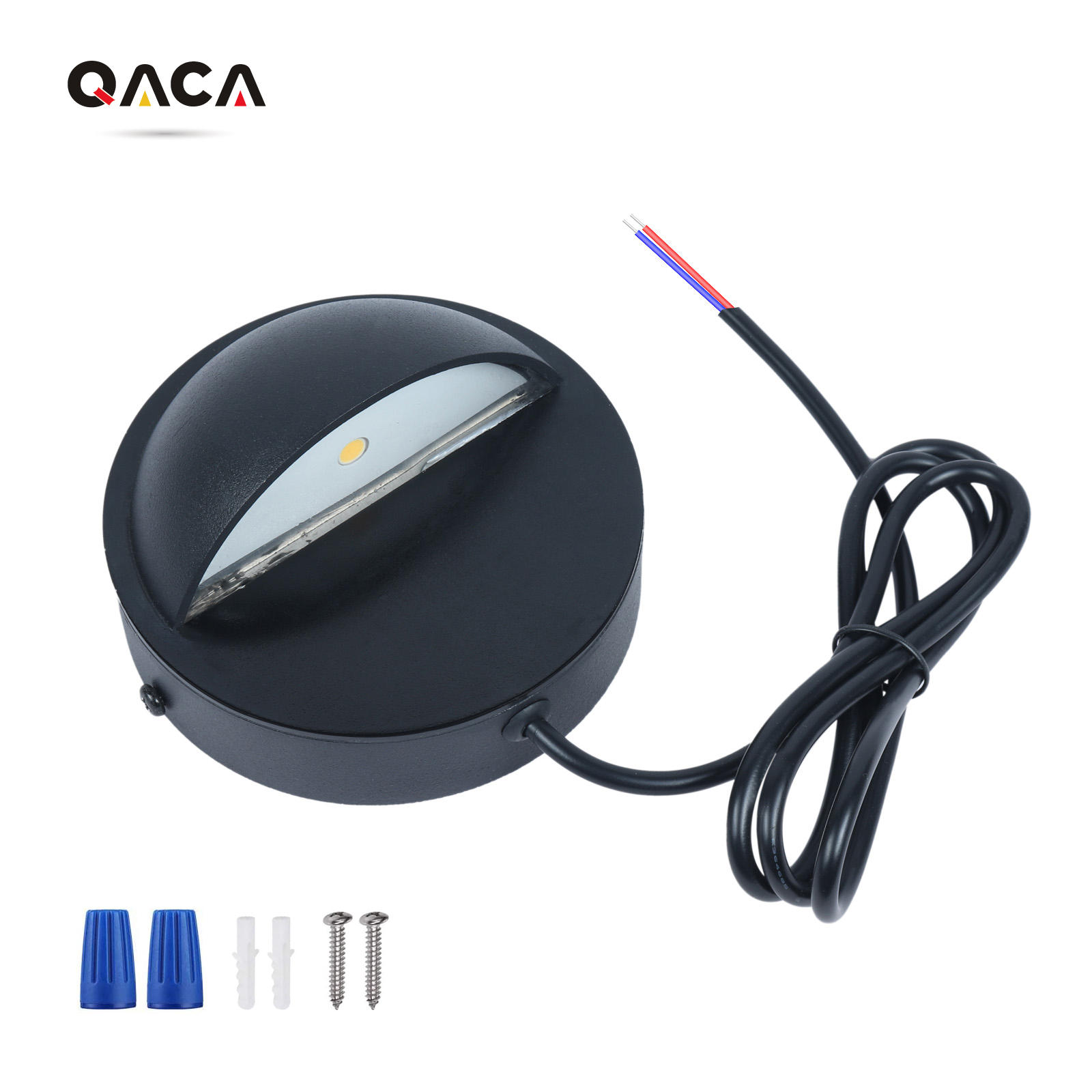 QACA Lampu Dek LED Aluminium u - Outdoor Yard Lighting Fixtures ulasan dan harga