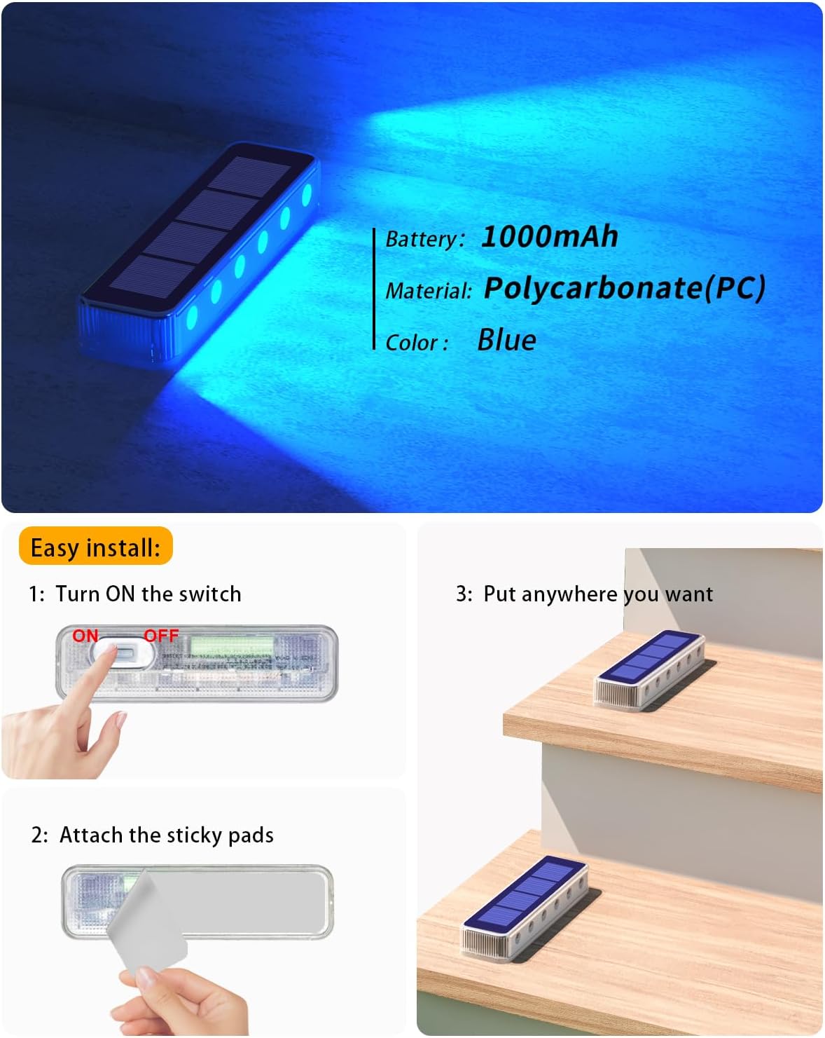 Lampu Dek Surya Luar Ruangan L - Deck Step Light ulasan dan harga