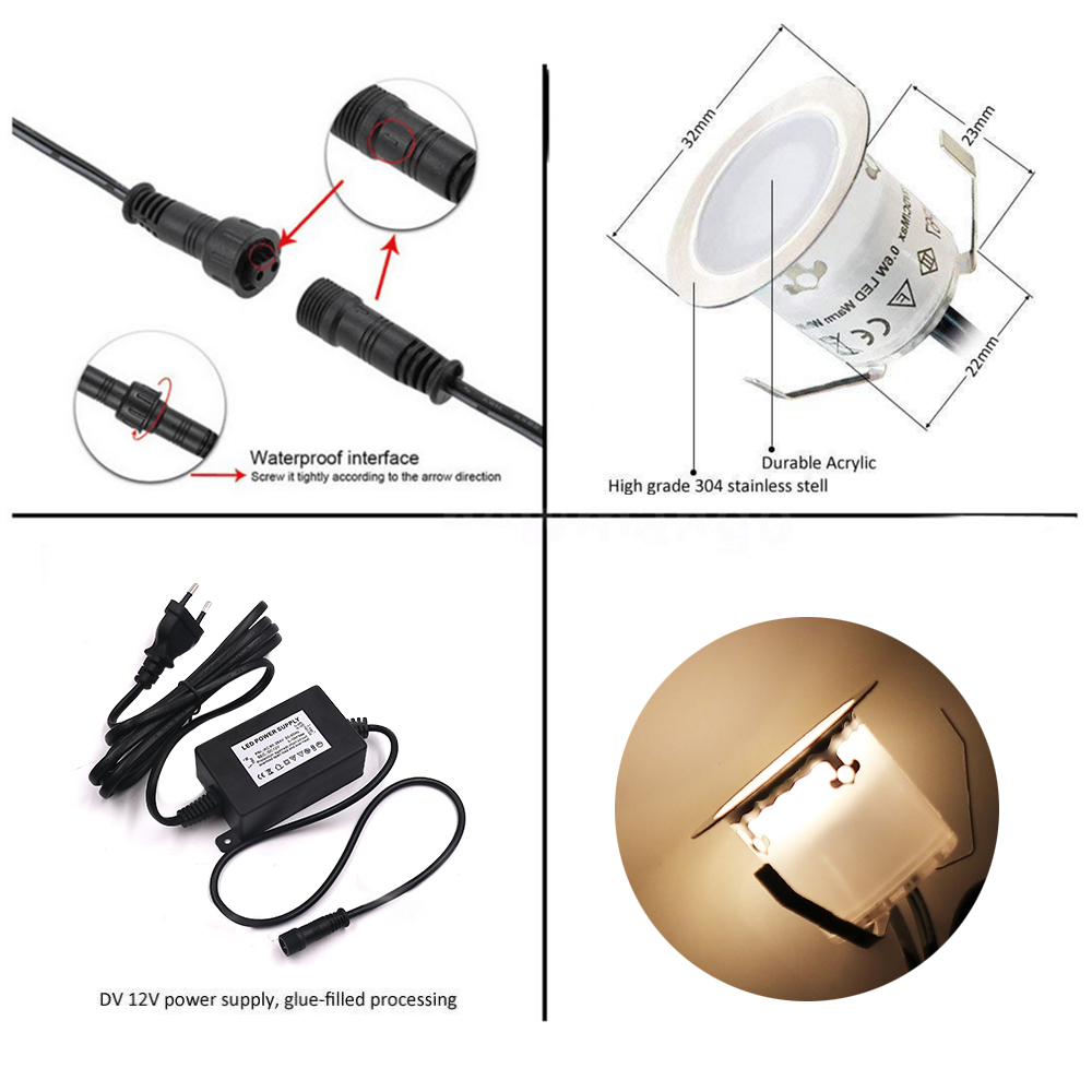 Lampu Dek LED 12V Luar Ruangan - Deck Step Light ulasan dan harga