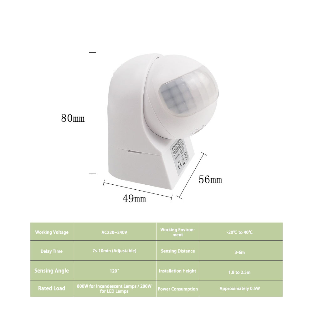 Sakelar Sensor Gerak PIR Infra - Motion Sensor Outdoor ulasan dan harga