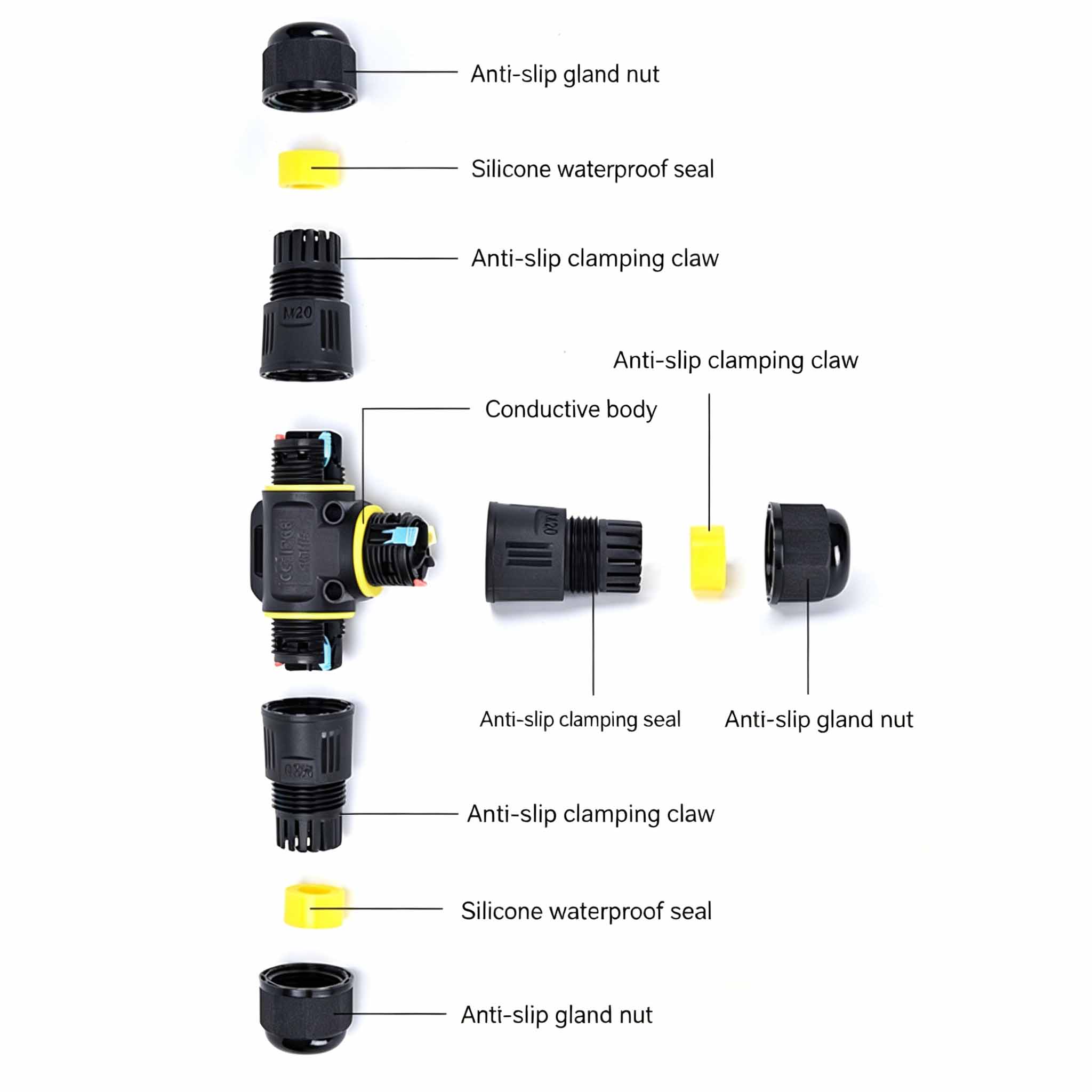 Konektor Kabel Tipe T Tahan Ai - Outdoor Lighting Connectors ulasan dan harga