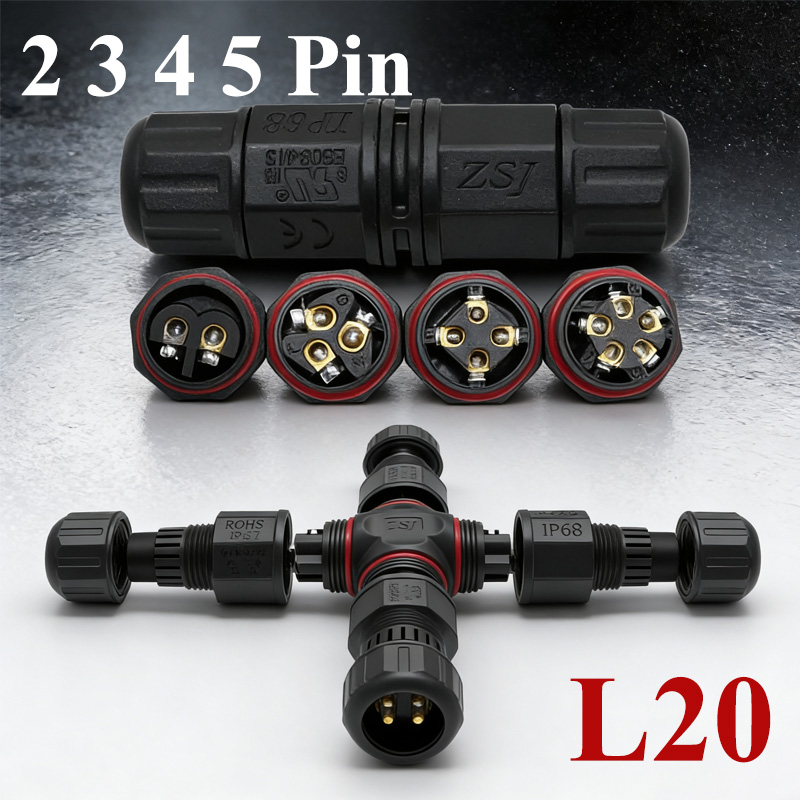 Konektor Kabel 2Pin L20 untuk  - Outdoor Lighting Joint Box ulasan dan harga