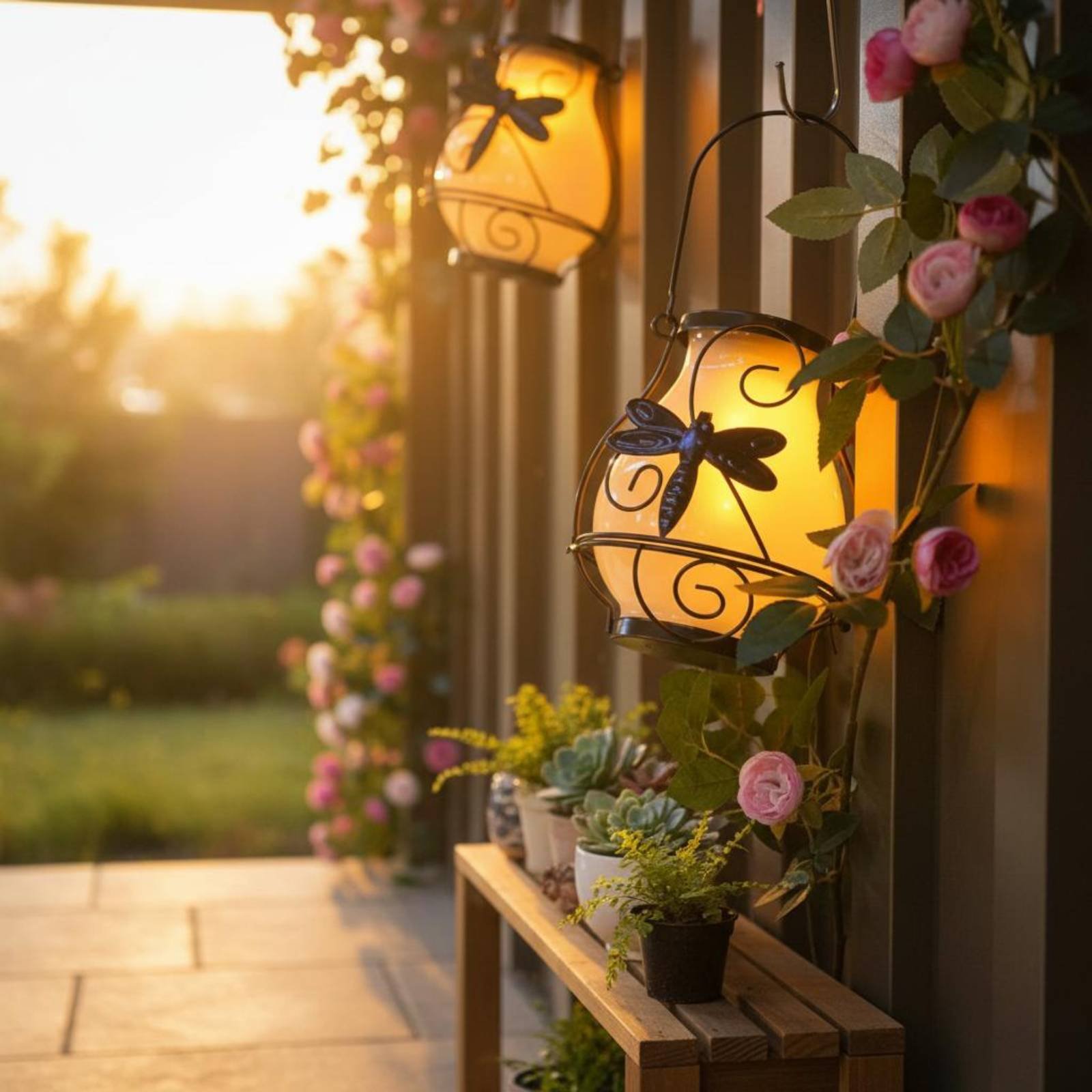 Lentera Kupu-kupu Tenaga Surya - Outdoor Lighting Patio ulasan dan harga