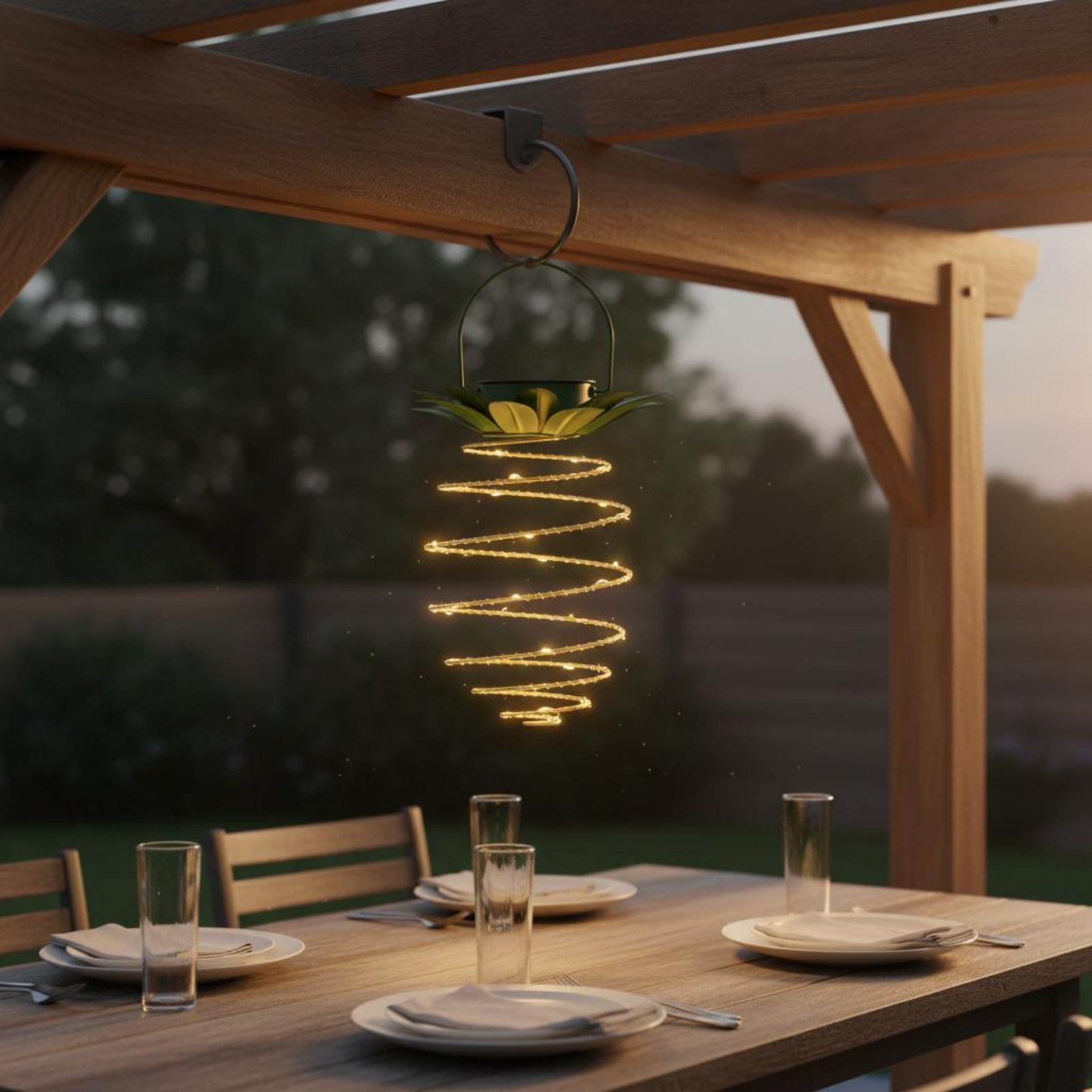 2 Buah Lampu Nanas Tenaga Sury - Outdoor Lighting Patio ulasan dan harga