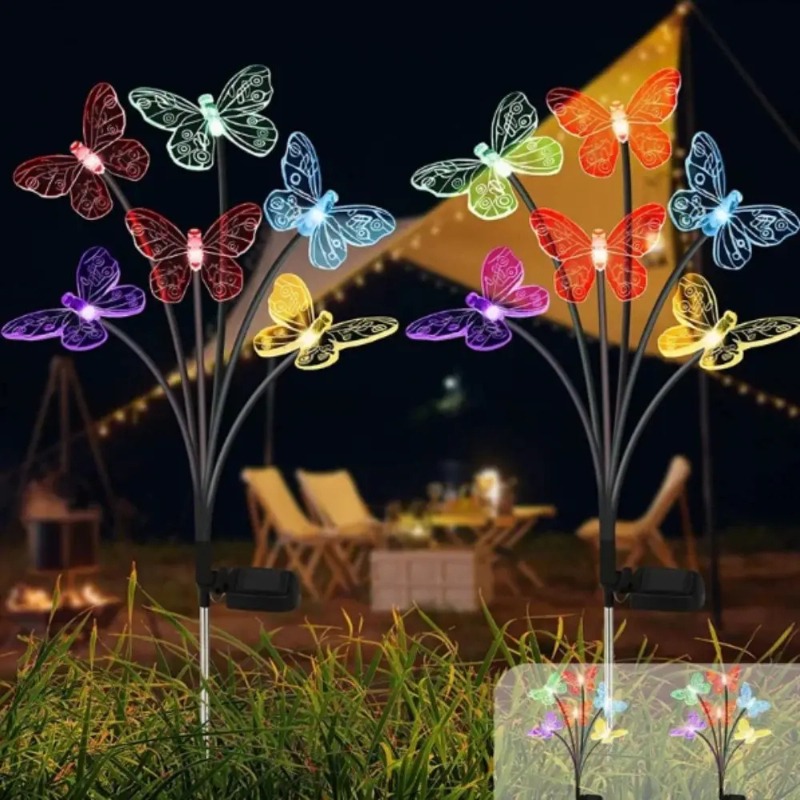 Lampu Kupu-Kupu Tenaga Surya,  - Outdoor Lighting Patio ulasan dan harga