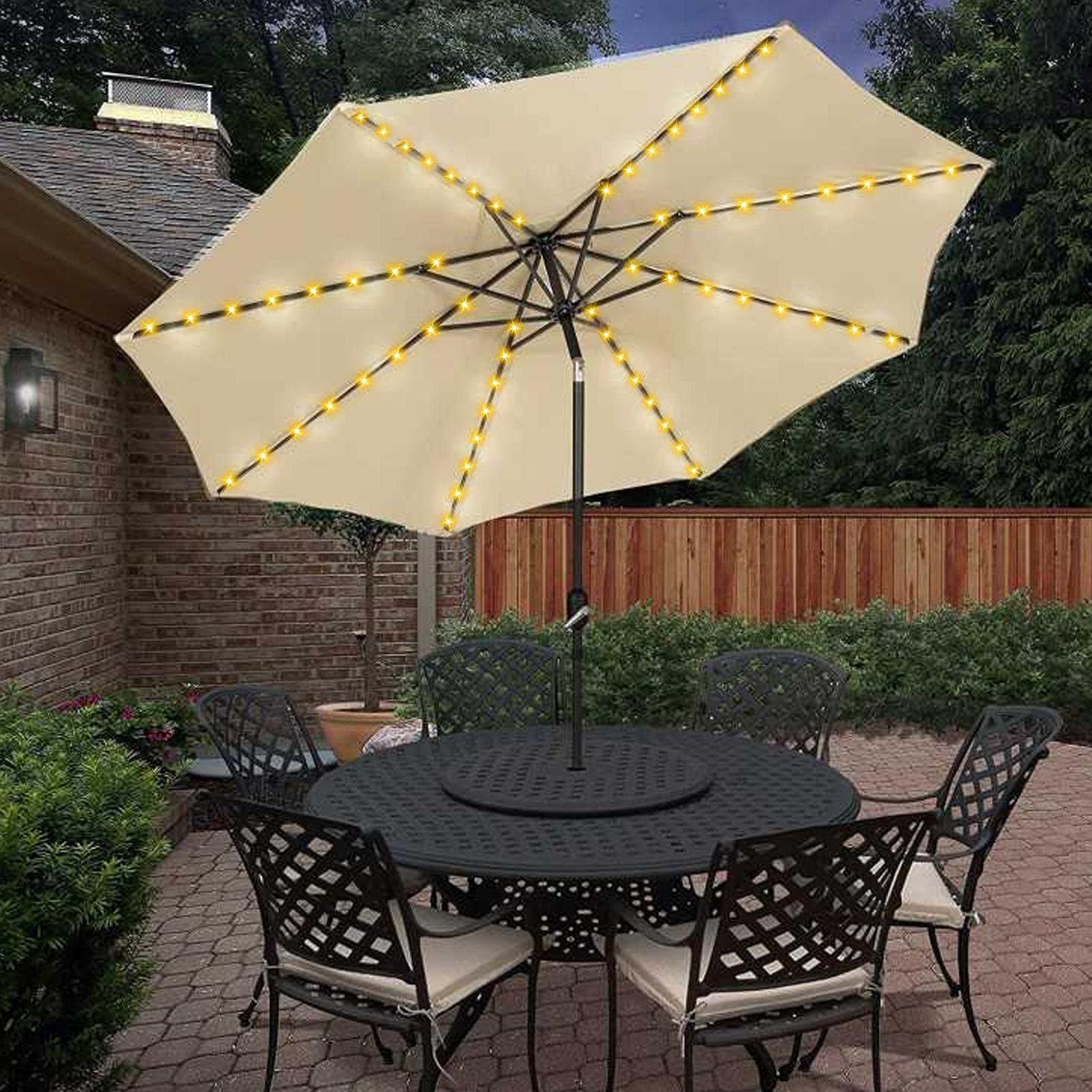 Lampu Tali Payung Surya 104 LE - Outdoor Lighting Under Pergola ulasan dan harga