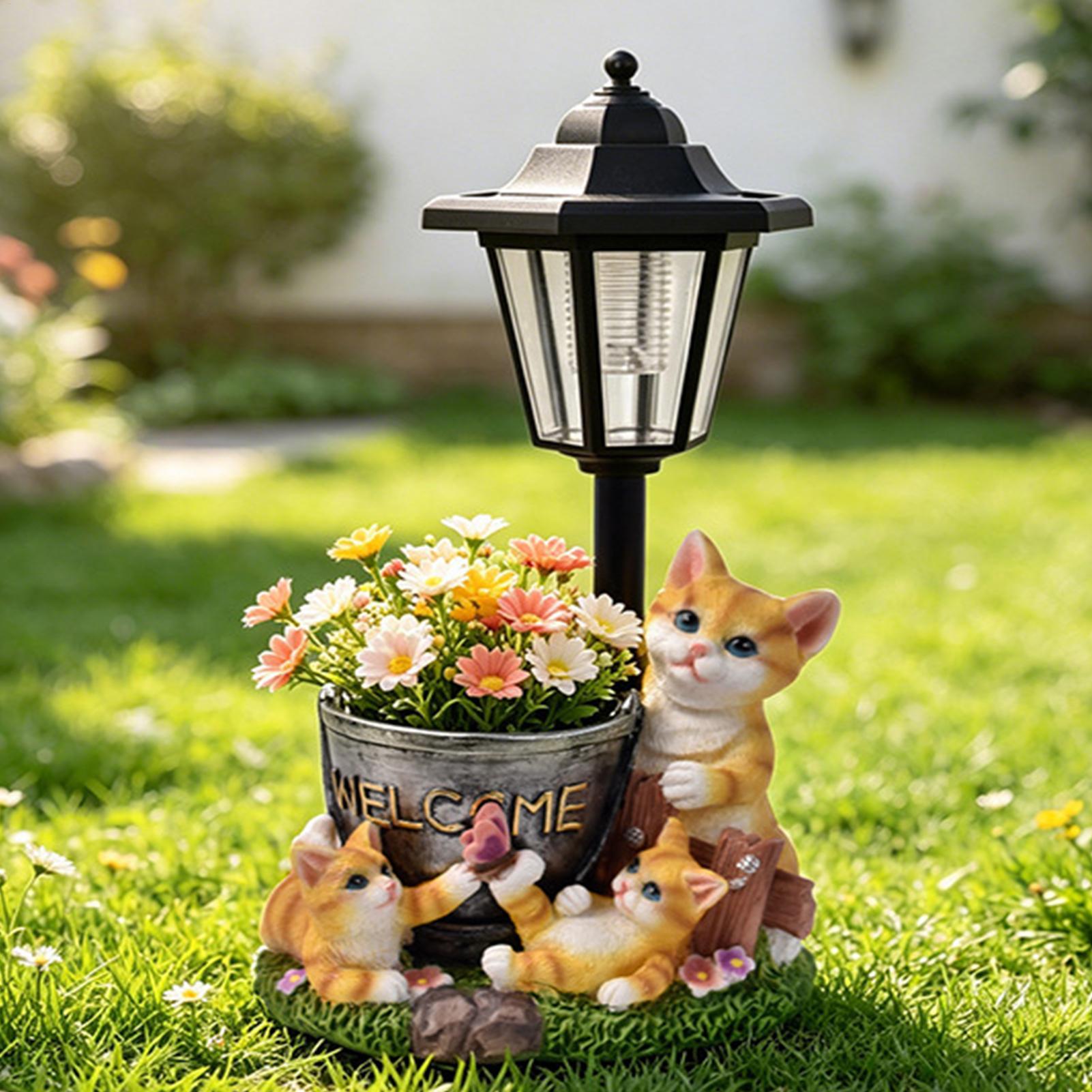 Patung Taman Tenaga Surya Lamp - Outdoor Lighting Patio ulasan dan harga