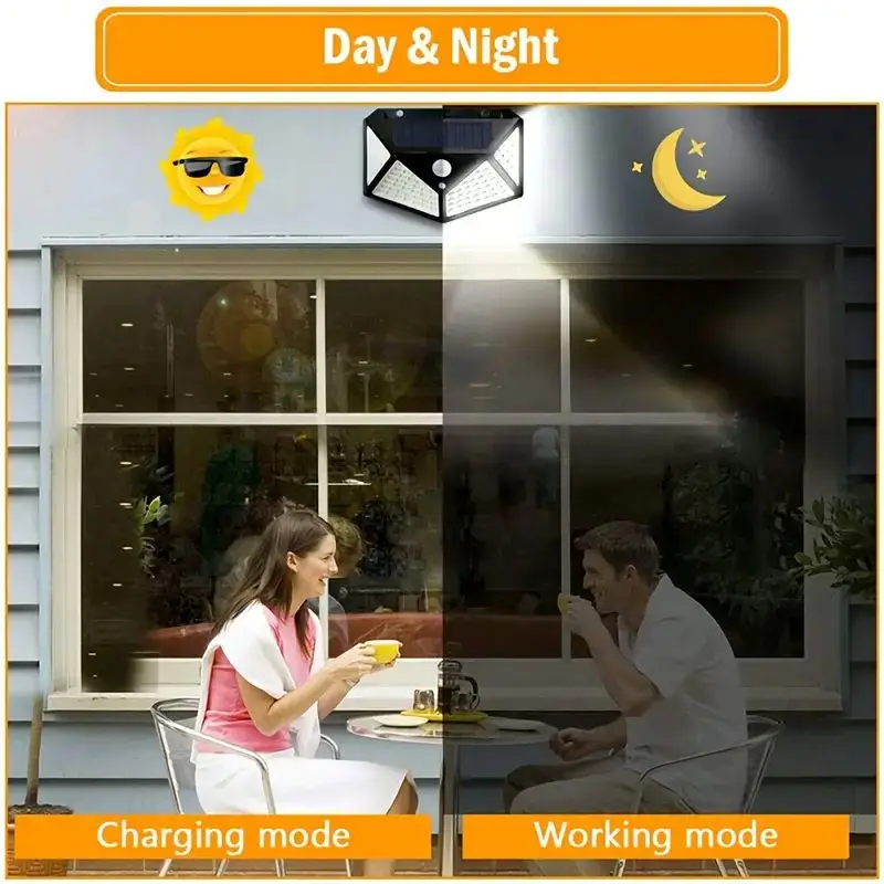 Lampu Taman Tenaga Surya 100LE - Outdoor Lighting Patio ulasan dan harga