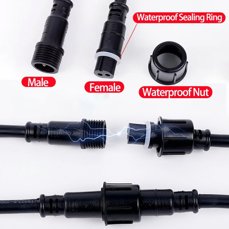 Set Konektor Kabel Tahan Air 2 - Outdoor Lighting Connectors ulasan dan harga