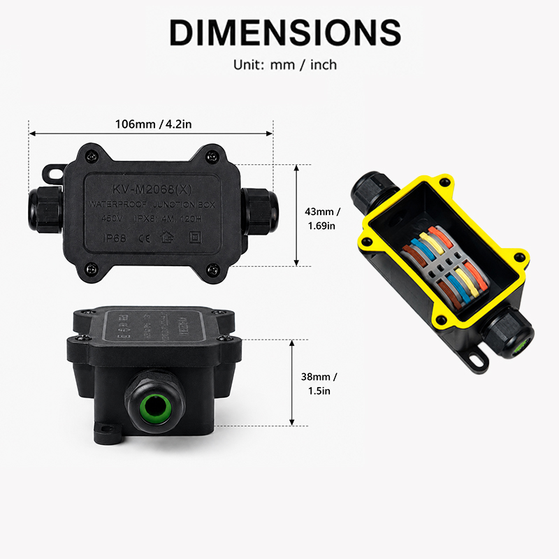 Kotak Sambungan Tahan Air IP68 - Outdoor Lighting Connectors ulasan dan harga