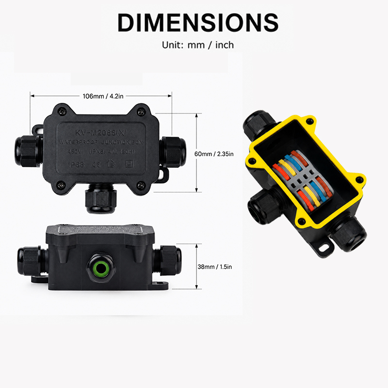 Kotak Sambungan Tahan Air IP68 - Outdoor Lighting Connectors ulasan dan harga